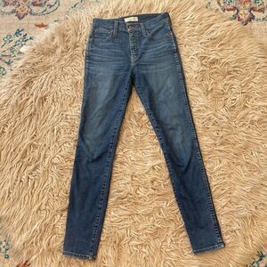 Madewell 10” high rise skinny jeans size 26